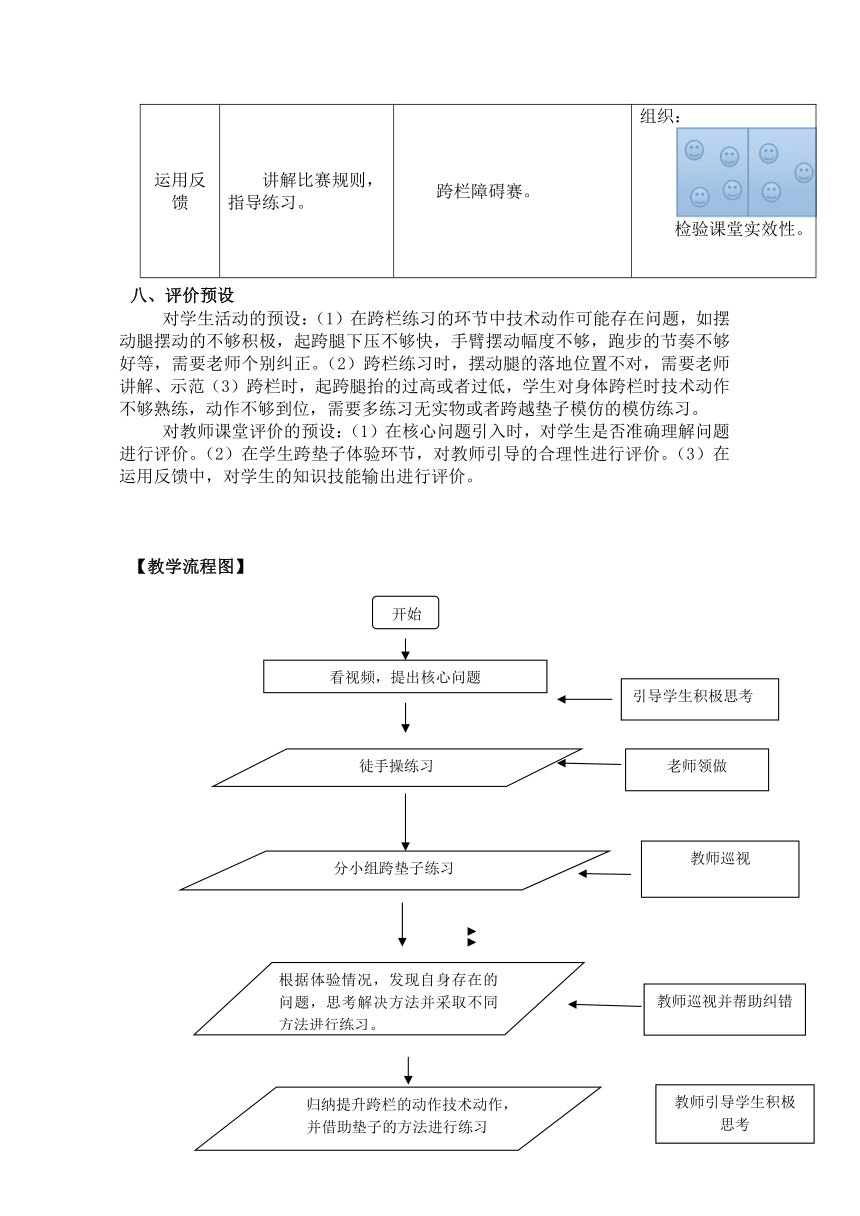 2021-2022学年人教版高中体育与健康全一册跨栏跑 教学设计