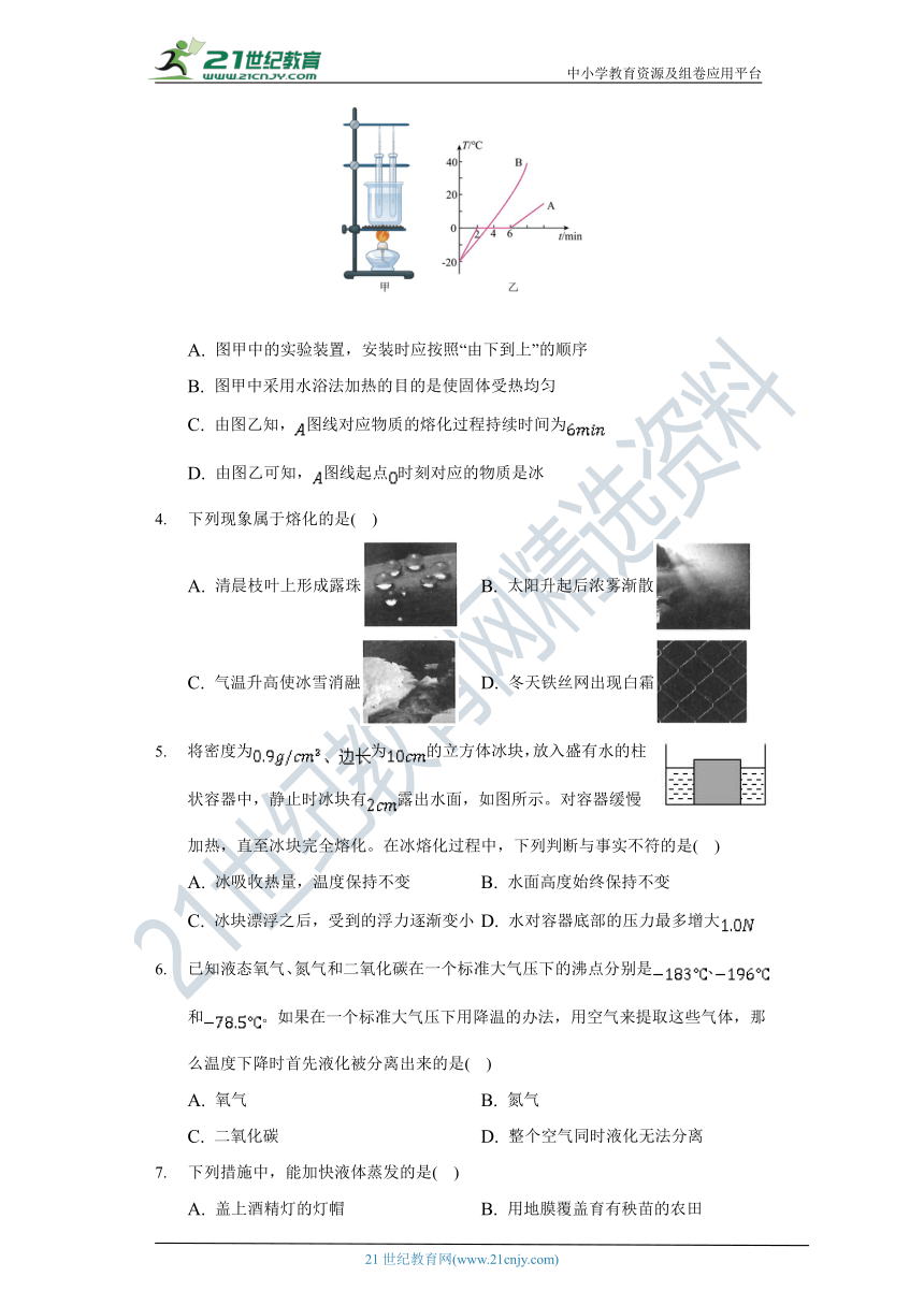 【备课精选】沪科版初中物理九年级全一册第十二章《温度与物态变化》单元测试卷（含答案解析）