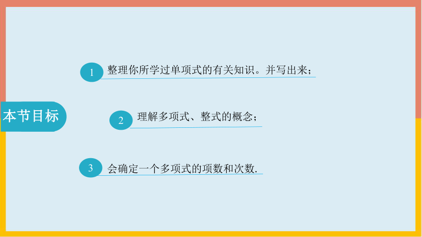 北师大版七年级数学上册第三章 整式及其加减3.3.2多项式课件(共19张PPT)