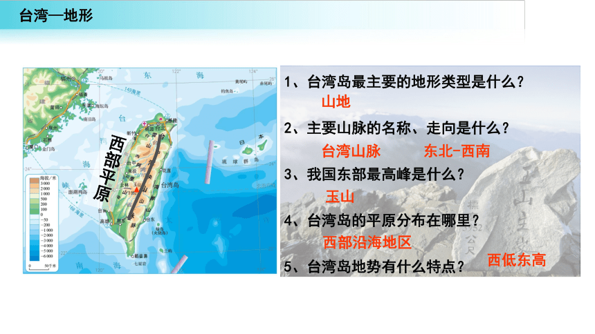 2020-2021学年地理人教版八年级下册7.4祖国的神圣领土—台湾省课件（共46张PPT）
