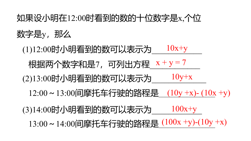 5.5 应用二元一次方程组——里程碑上的数课件 2021-2022学年北师大版八年级数学上册（12张）