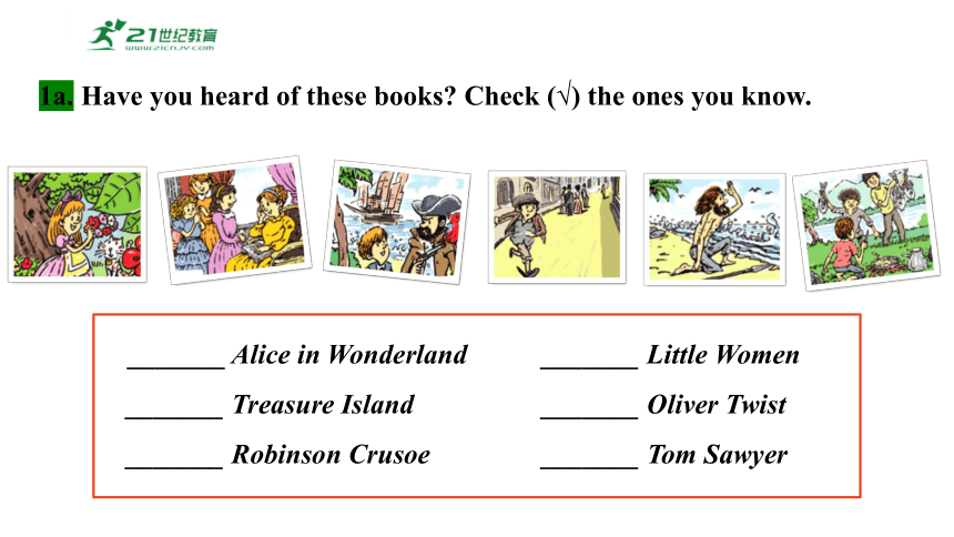 Unit8Have you read Treasure Island yet. SectionA1a~2d课件2023-2024学年度人教版英语八年级下册