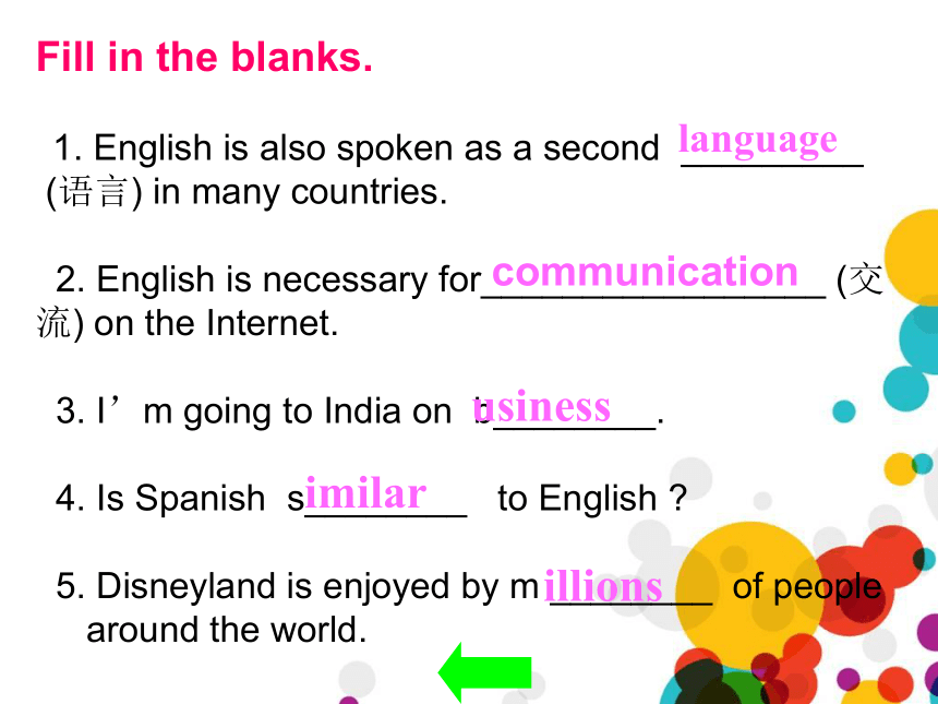 Unit 3 English around the WorldTopic 1 English is widely spoken around the world. Section D 课件（23张pp