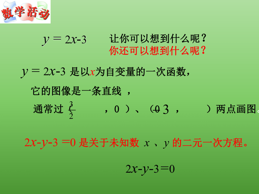 苏科版八年级数学上册 6.5 一次函数与二元一次方程课件（20张）