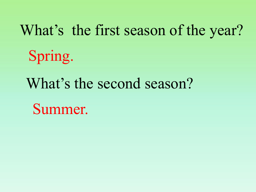 Unit6 There are four seasons in a year.（Lesson34) 课件（38张PPT）