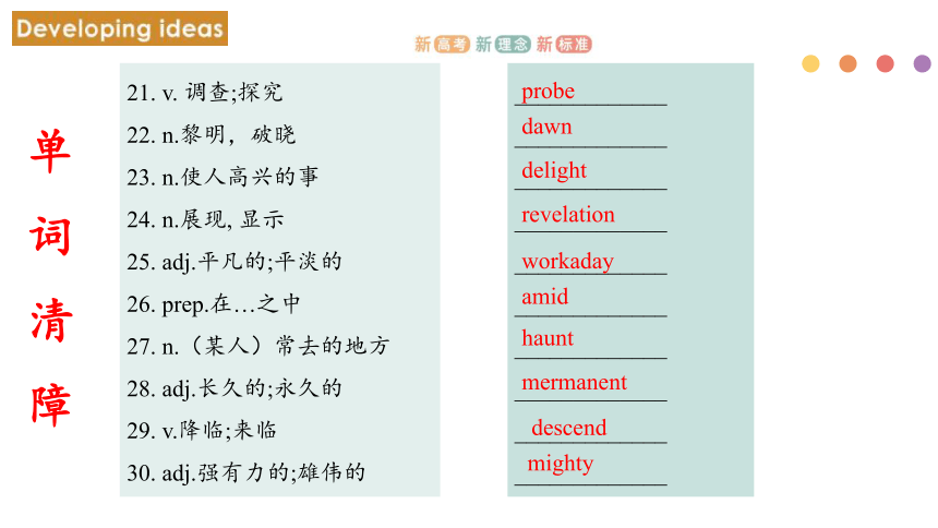 外研版（2019）选择性必修 第一册Unit 2 Onwards and upwards Period 3 Developing ideas and presenting ideas课件(共28张)