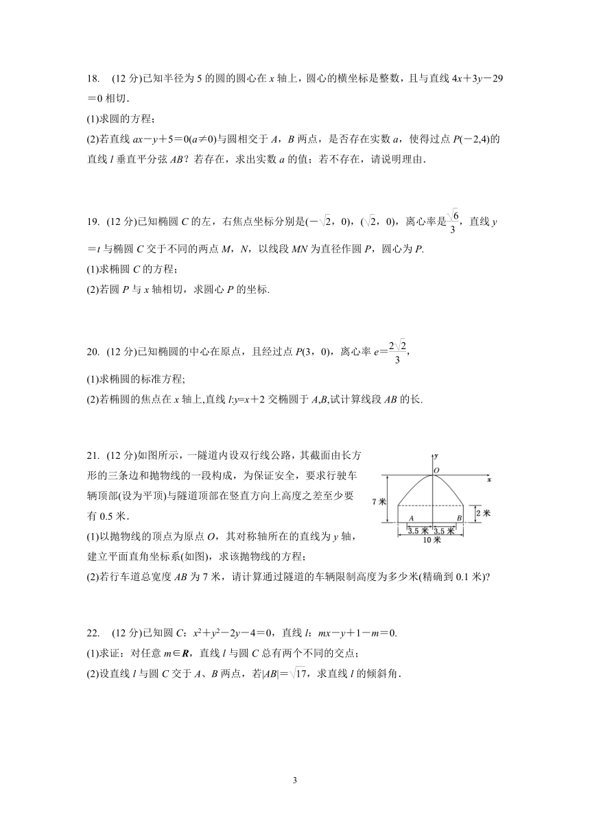 四川省绵阳市第一高级中学2021-2022学年高二上学期期中教学质量测试数学试卷（PDF版含答案解析）