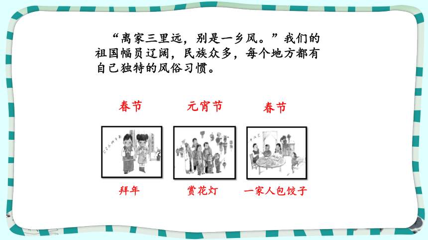 部编版语文六年级下册 第一单元 习作：家乡的风俗   课件