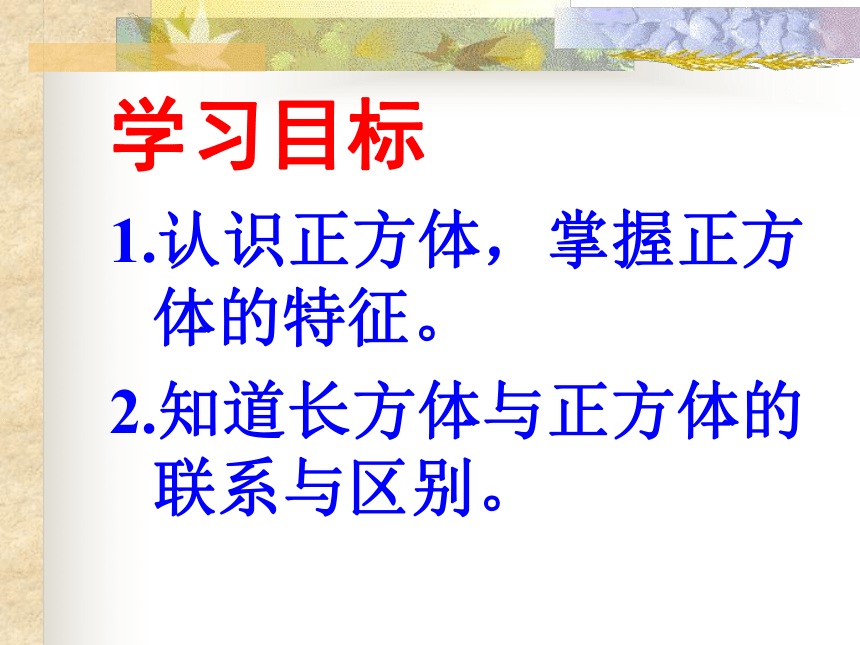 五年级下册数学课件 1.1 长方体和正方体的认识 北京版 (共23张PPT)
