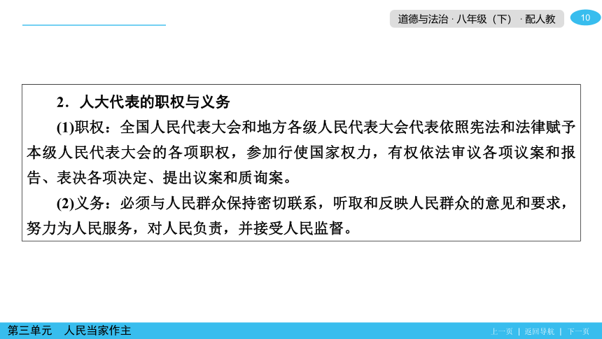 第三单元人民当家做主 阶段总结复习提升导学课件(共30张PPT)