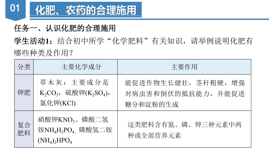 8.2.1  化肥、农药的合理施用与合理用药（教学课件）-高一化学（人教版2019必修第二册）（共48张ppt）