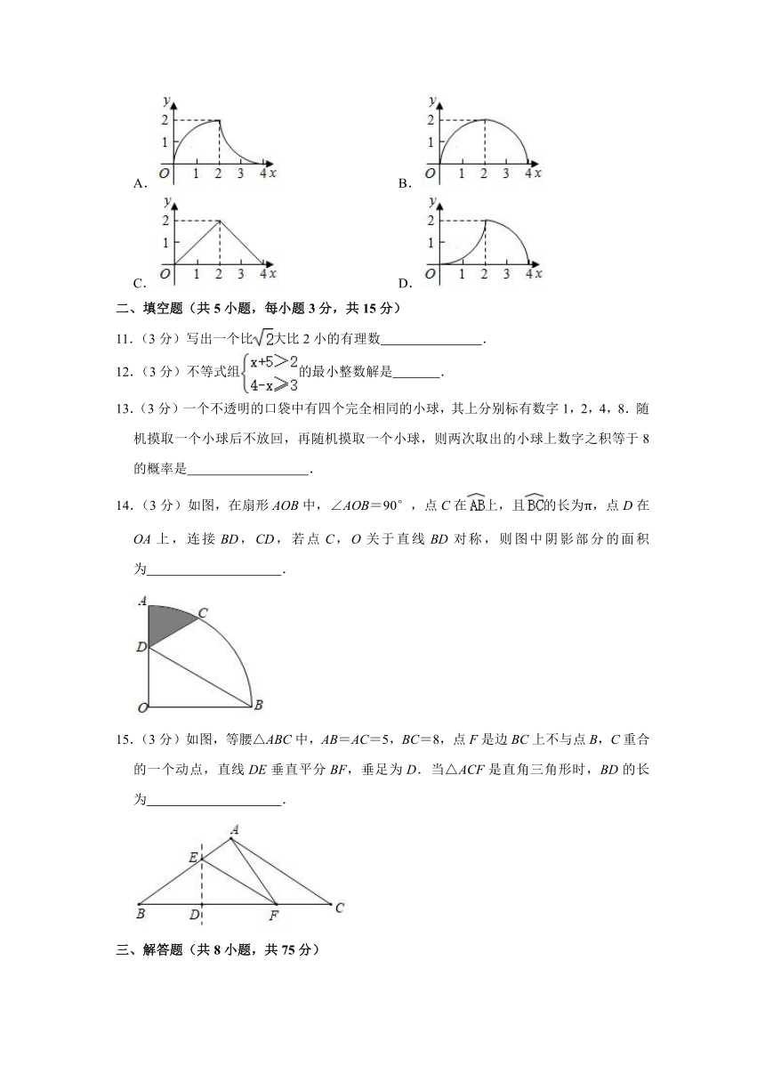 2021年河南省中考数学模拟试卷（4）（Word版 含解析）