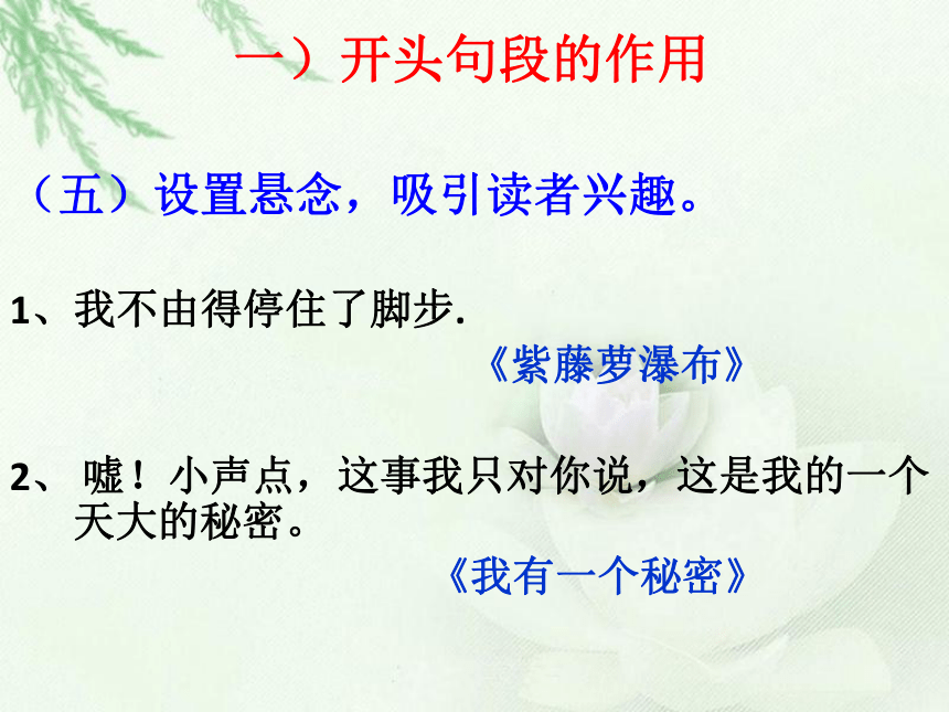 【2022作文专题】记叙文考点专题训练 考点四：阅读语段，概括分析 课件