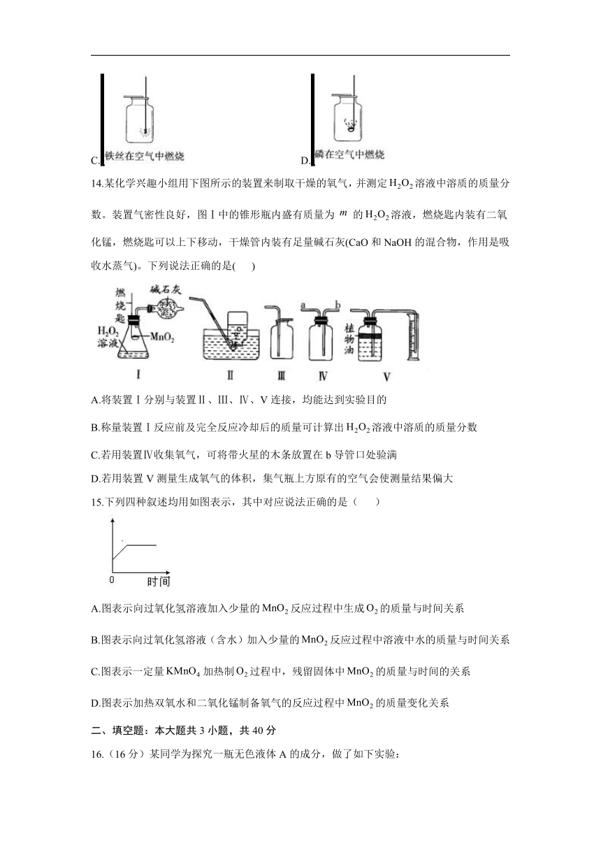 第四单元 我们周围的空气  能力提升_2021-2022学年鲁教版（五四制）八年级全一册化学单元测试卷（word  含答案）