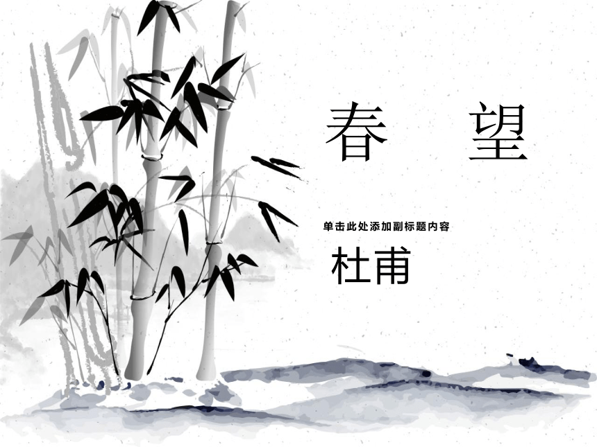 第25课  诗词五首《春望》课件（共25张PPT）