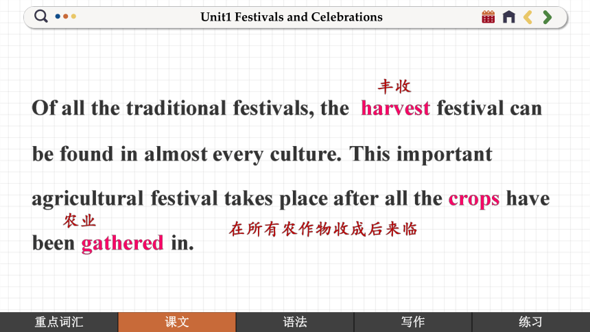 人教版（2019）必修 第三册Unit 1 Festivals and Celebrations Reading and Thinking 课件(共32张PPT)