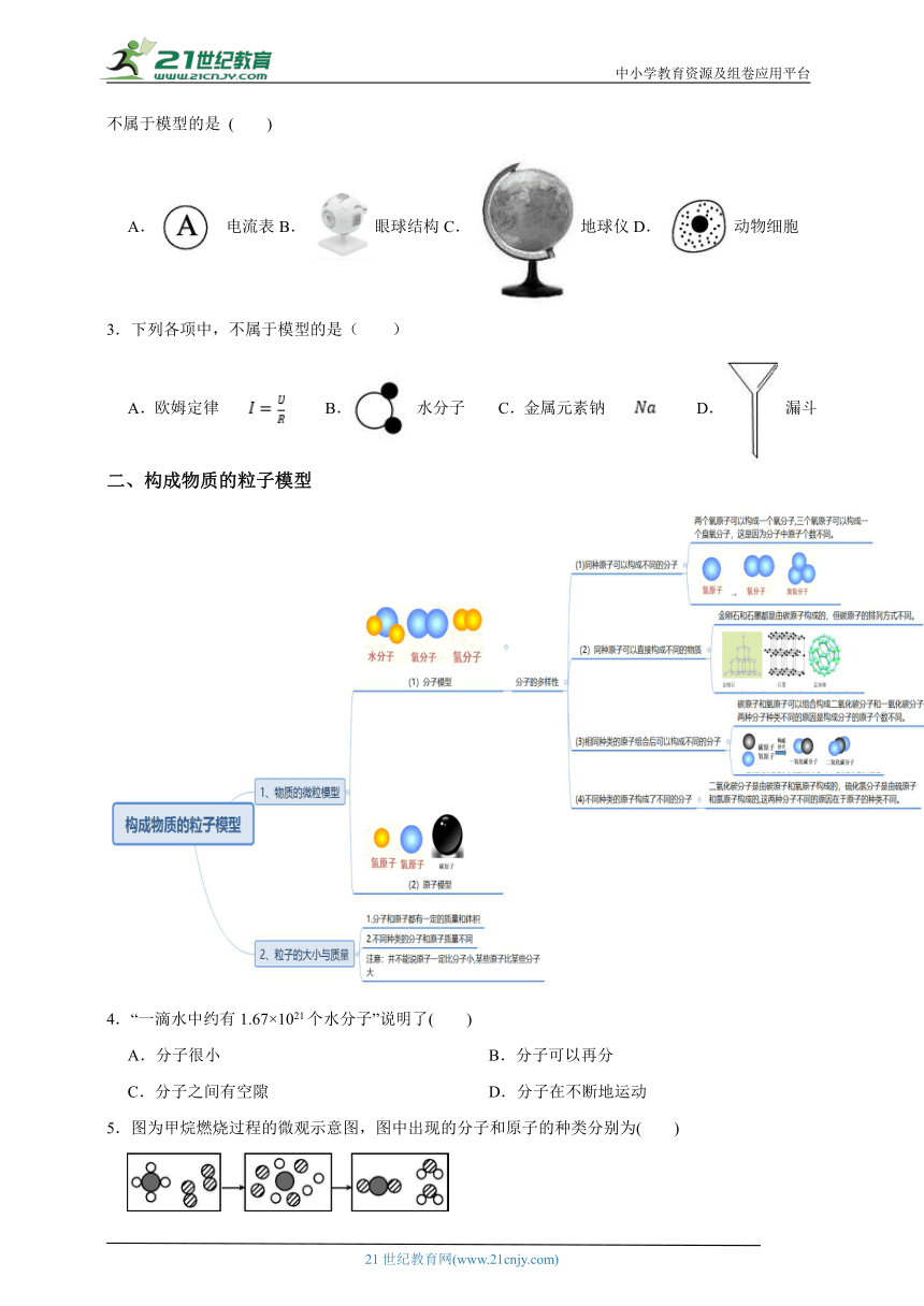 浙教版八下科学第五周周末专题（2.1-2.3）含解析