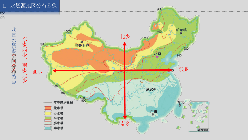 湘教版地理八上 3.3 中国的水资源 课件（27张ppt 内含嵌入视频）