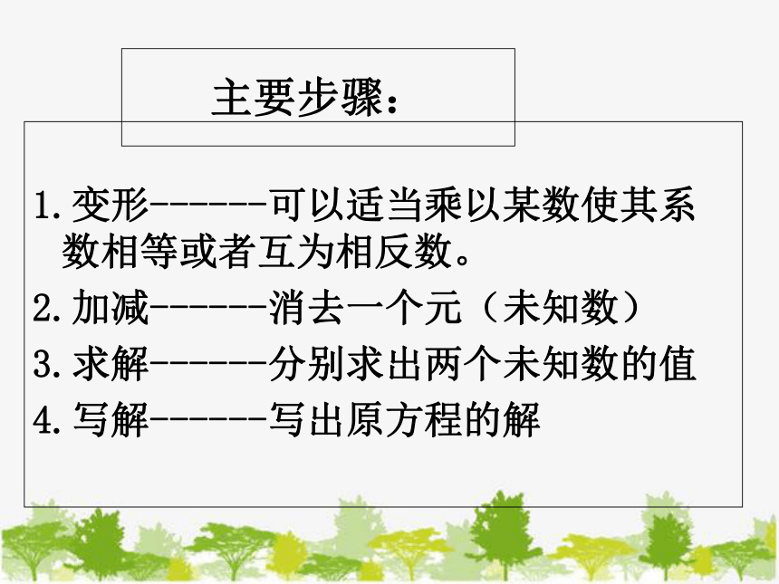 青岛版七年级数学下册 10.2二元一次方程组的解法  课件(共12张PPT)