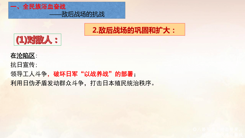 纲要上第24课 全民族浴血奋战与抗日战争的胜利 课件（37张PPT）