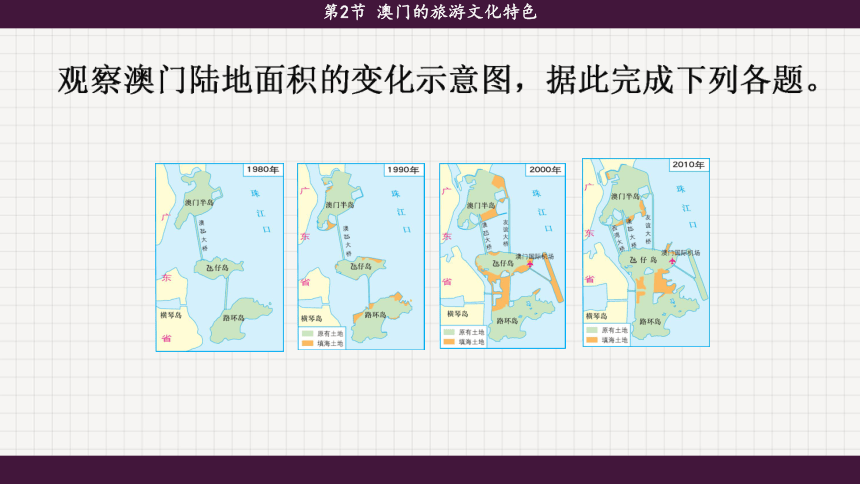 7.2 澳门的旅游文化特色-初中地理湘教版八年级下册课件(共27张PPT)