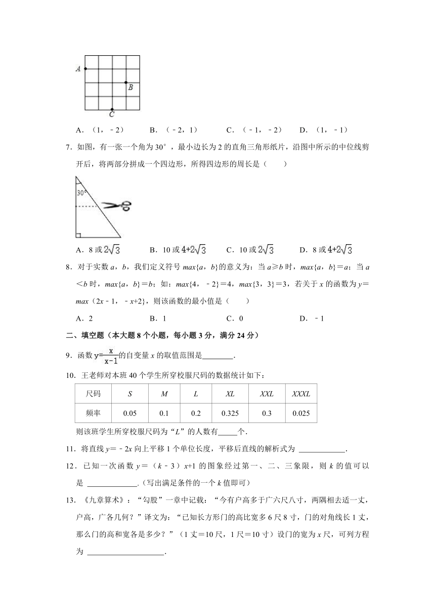 2020-2021学年湖南省常德市武陵区八年级（下）期末数学试卷（word版含解析）