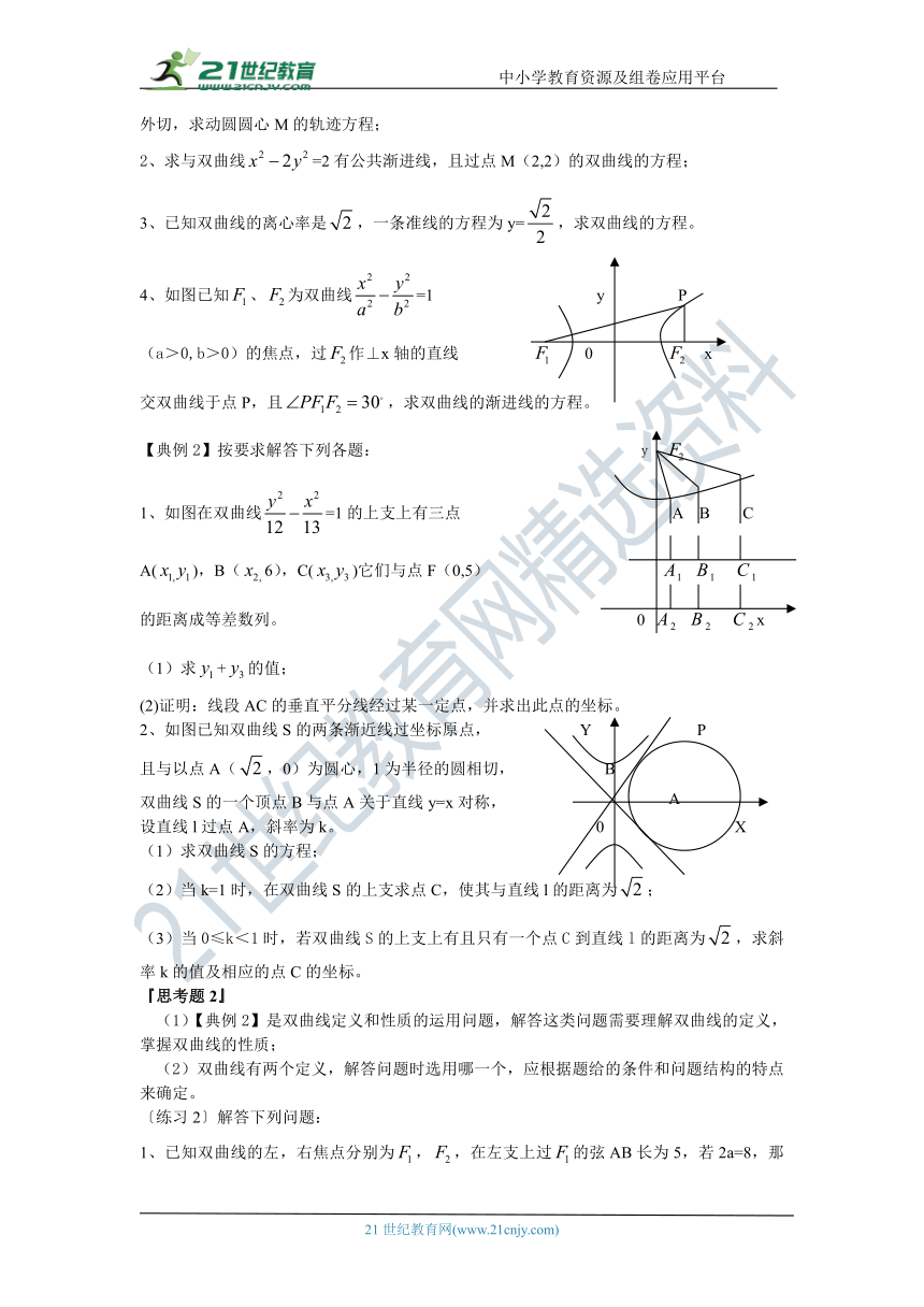 第三十九讲  双曲线--文科数学高考复习 学案