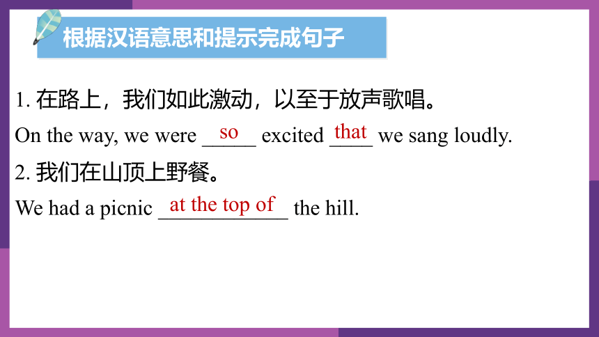 Module 8 Time off Unit 2  We thought somebody was moving about-写作同步课件(共14张PPT)