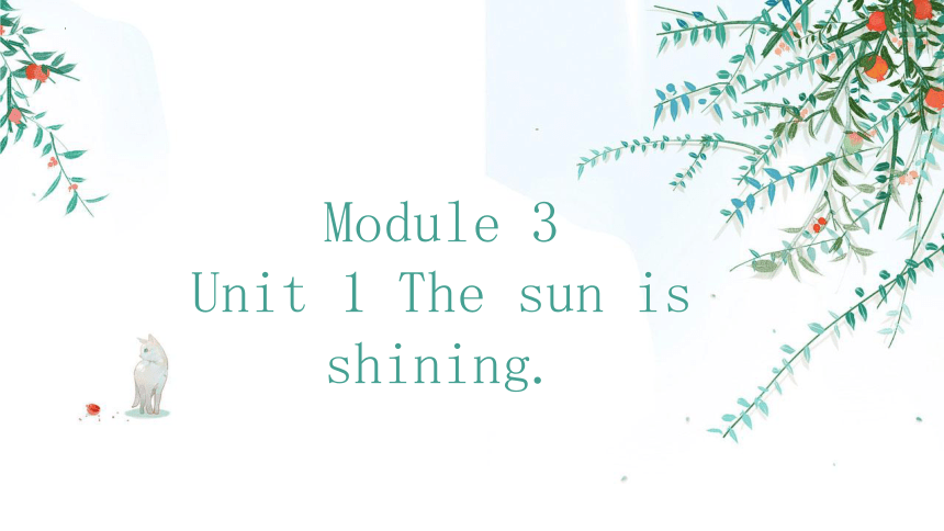 Module 3 Unit 1 The sun is shining 课件(共28张PPT)