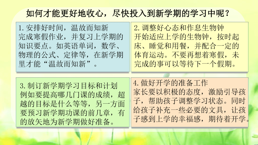 告别寒假奋发图强主题班会课件(共15张PPT)