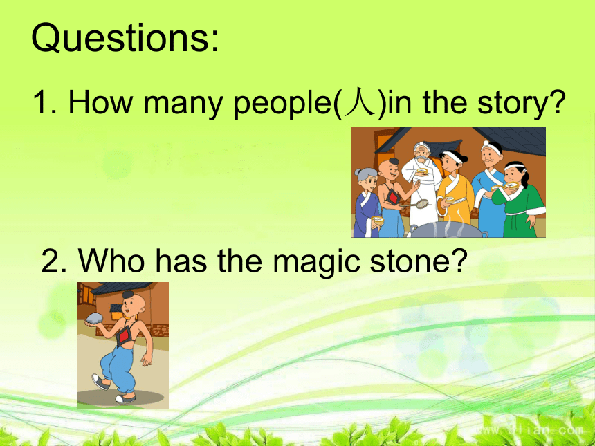 Unit 3 Food and Meals Lesson 18 The Magic Stone 课件(共19张PPT)