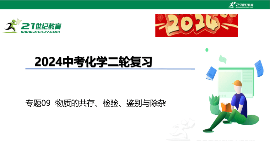 2024中考化学二轮复习专题9 物质的共存、检验、鉴别与除杂课件（29张PPT)