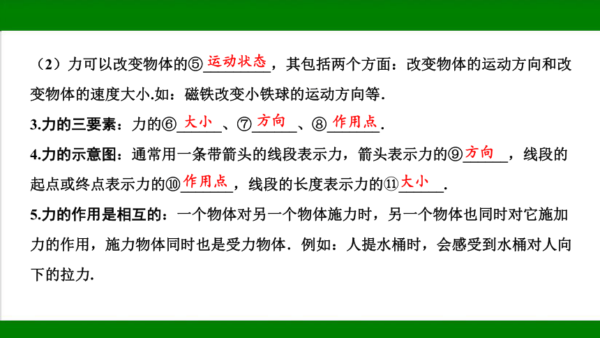 2023年甘肃省中考物理一轮复习：第六章 力、运动和力（67张ppt）