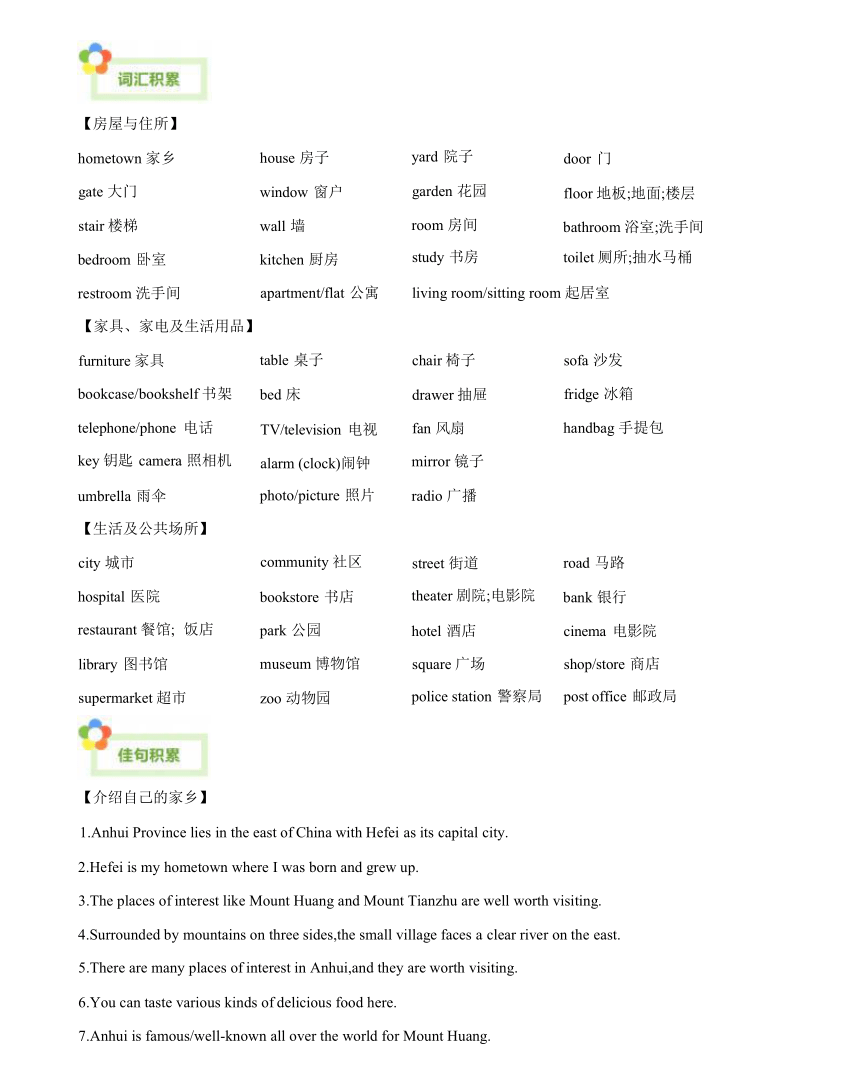 Unit 1 Dream homes 教考衔接直击中考-2023-2024学年七年级下册英语单元写作深度指导（牛津译林版）（选做）