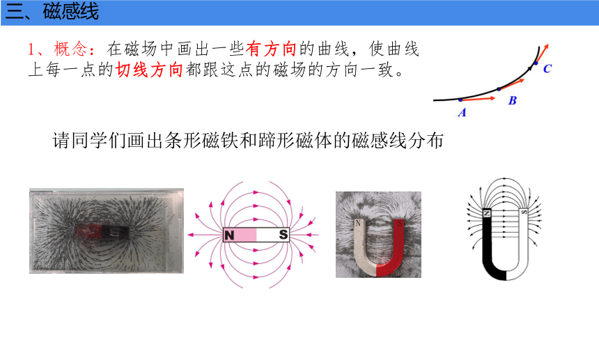 物理人教版（2019）必修第三册13.1磁场 磁感线（共22张ppt）