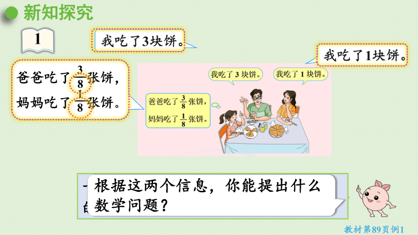 五年级下册数学  6.1同分母分数加、减法  人教版  课件(22张PPT)