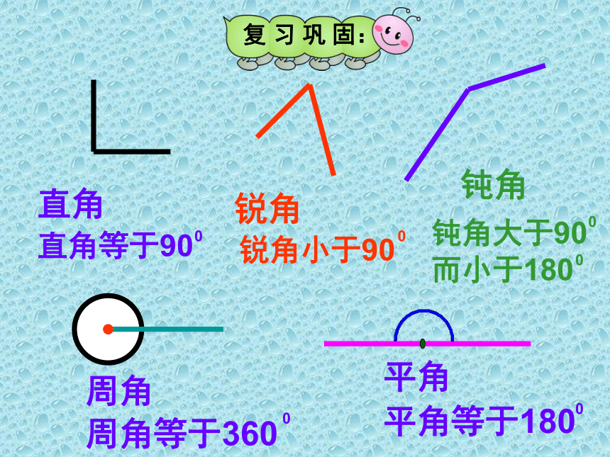 四年级上册数学课件-4.5 画角｜冀教版  (共22张PPT)