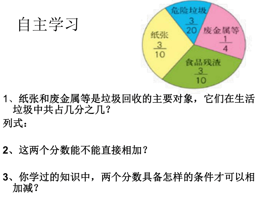 《异分母分数加、减法》（课件）-2023-2024学年五年级下册数学人教版(共15张PPT)