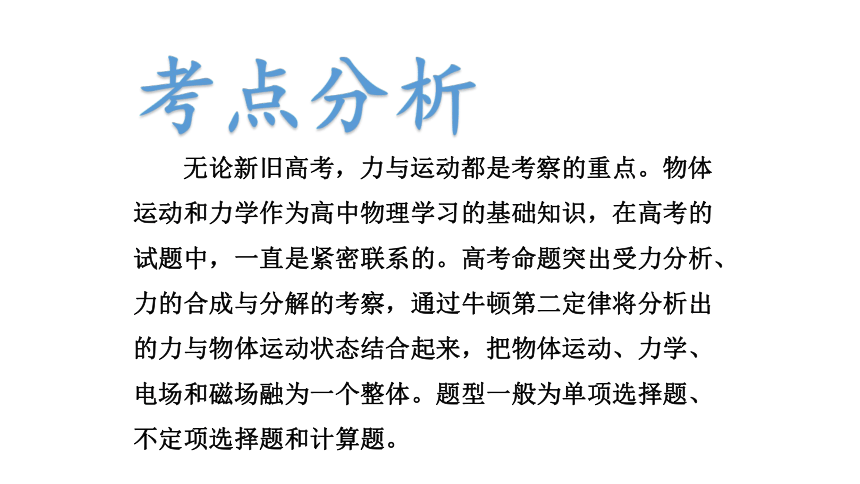 2022届新高考二轮复习 专题一 力与运动 第1讲 力与物体的平衡 课件（35张PPT）