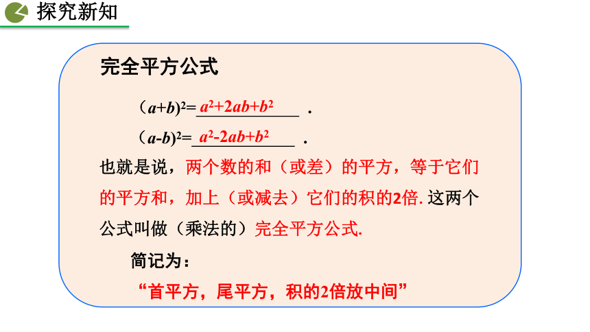 2020-2021初中数学北师版七年级下册同步课件1.6 完全平方公式（第1课时 25张）