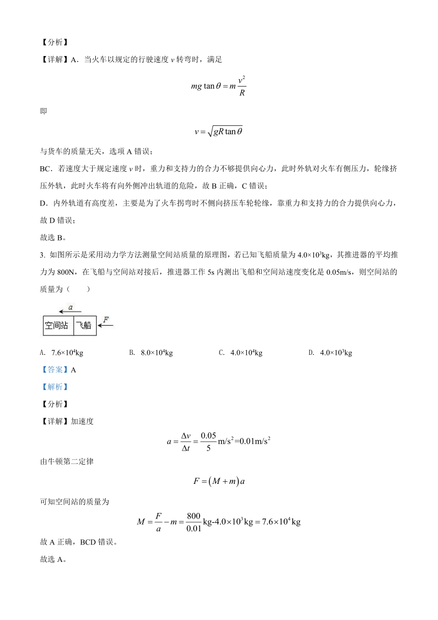 江苏省盐城市阜宁县2020-2021学年高一（上）期末学情调研物理试题（word版含解析）