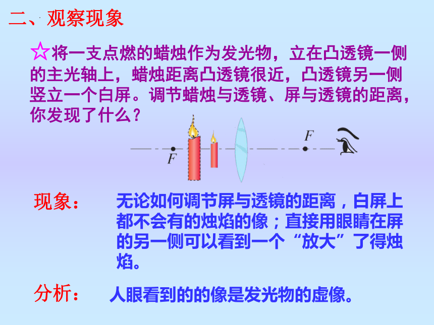 第六章第二节《学生实验：探究--凸透镜成像》课件2021-2022学年北师大版八年级物理下册(共25张PPT)