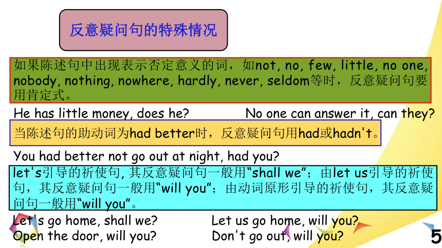 高考英语语法一点通课件——Lesson 13 反意疑问句