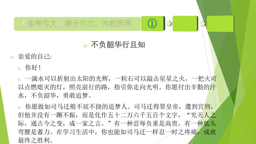 2023年中考语文主题作文指导--主题9【任务驱动型作文】青春追梦  不负韶华（课件）(共33张PPT)