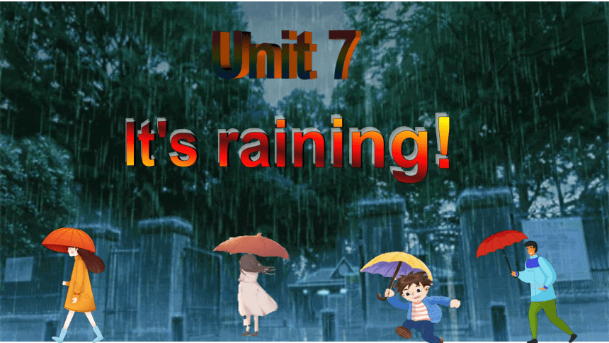 （新课标）Unit 7 Section A 1a-1c 课件+内嵌音视频（新目标英语七下Unit 7 It's raining.）