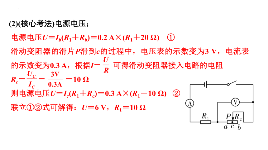 2024年甘肃省中考物理二轮专题复习（课件） 微专题 滑动变阻器滑片移动引起的动态电路计算(共29张PPT)