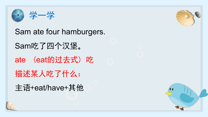 Module 3 Unit 2 Sam ate four hamburgers.课件(共18张PPT)