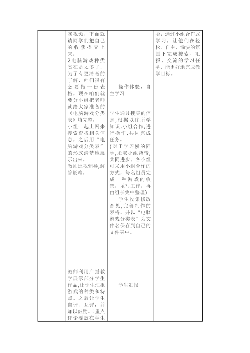 大连理工版五年级下册信息技术 4.游戏大百科 教案