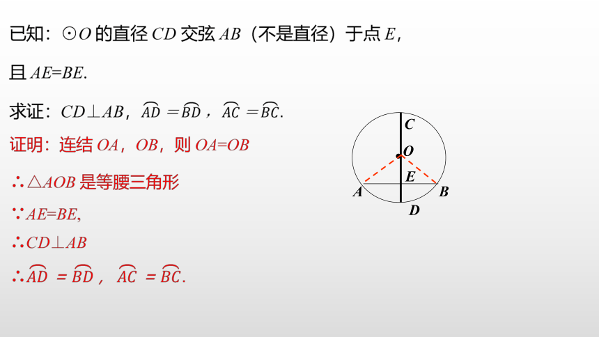 浙教版数学九年级上册同步课件：3.3 第2课时 垂径定理的逆定理(共15张PPT)