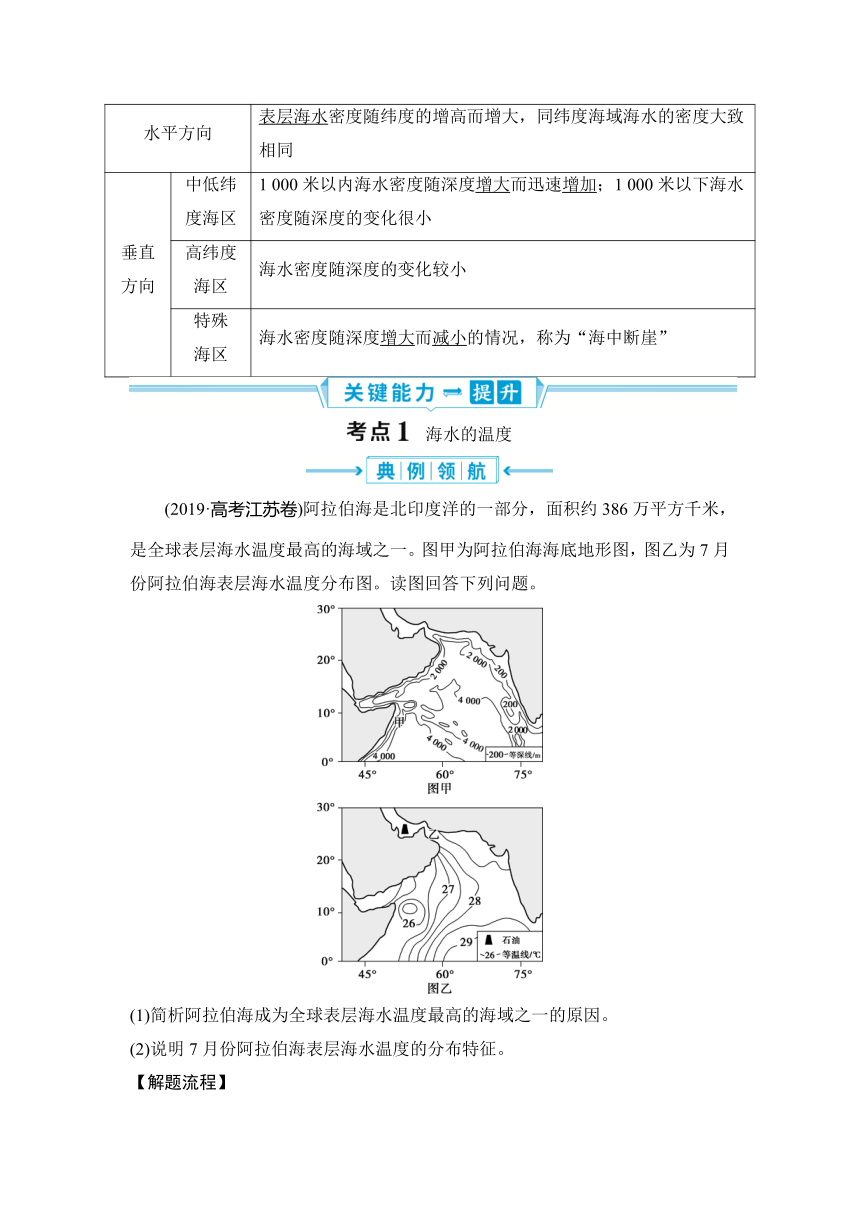 2023届高三地理一轮复习学案 第12讲　海水的性质